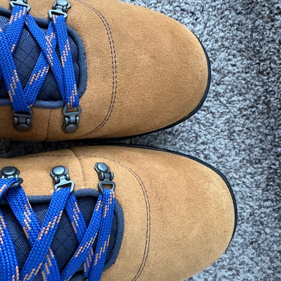 Men's GT Rally Mid-High Boots In Brown Suede And Blue Nylon Size 10.5 - Picture 5 of 5